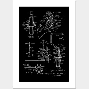 Urinary Drainage System Vintage Patent Hand Drawing Posters and Art